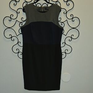 The Limited Black and Gray Sheath Dress
